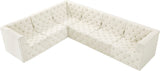 Tuft Soft Black Velvet Contemporary Modular Sectional with Deep Button Tufting for Any Space