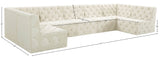 Tuft Soft Black Velvet Contemporary Modular Sectional with Deep Button Tufting for Any Space