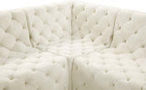 Tuft Soft Black Velvet Contemporary Modular Sectional with Deep Button Tufting for Any Space