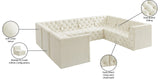 Tuft Soft Black Velvet Contemporary Modular Sectional with Deep Button Tufting for Any Space