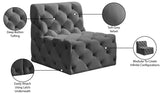 Tuft Contemporary Armless Chair with Deep Button Tufting for Modern and Stylish Living Spaces