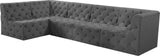 Tuft Velvet Modular Sectional Sofa - Deep Button Tufting, Soft Black Velvet, Infinite Configurations