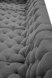 Tuft Velvet Modular Sectional Sofa - Deep Button Tufting, Soft Black Velvet, Infinite Configurations