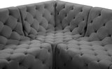 Tuft Velvet Modular Sectional Sofa - Deep Button Tufting, Soft Black Velvet, Infinite Configurations