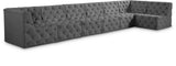 Tuft Velvet Modular Sectional Sofa - Deep Button Tufting, Soft Black Velvet, Infinite Configurations