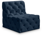 Tuft Contemporary Armless Chair with Deep Button Tufting for Modern and Stylish Living Spaces