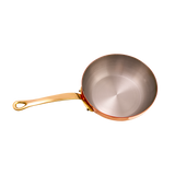 Mauviel M'Heritage M'200 B Copper Chef Pan With Lid, Brass Handle