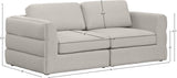 Beckham Modular Sofa - Contemporary Linen Textured Design for Infinite Configurations & Comfort