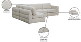 Beckham Modular Sectional Sofa in Soft Linen Fabric - Stylish Comfort for Contemporary Living Spaces