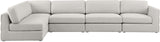 Beckham Modular Sectional Sofa in Soft Linen Fabric - Stylish Comfort for Contemporary Living Spaces