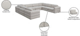 Beckham Modular Sectional Sofa in Soft Linen Fabric - Stylish Comfort for Contemporary Living Spaces