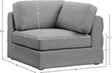 Beckham Contemporary Corner Chair - Modular Design with Soft Upholstery for Stylish Living Spaces