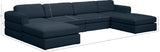 Beckham Modular Sectional Sofa - Soft Beige Linen Upholstery for Contemporary Living Spaces