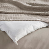 Waffle Weave Textured All Season Comforter Set, Neutral