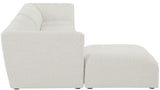 Miramar Modular Sectional: Luxurious Cream Linen Upholstery for Ultimate Comfort and Style