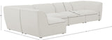 Miramar Modular Sectional: Luxurious Cream Linen Upholstery for Ultimate Comfort and Style