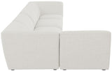 Miramar Modular Sectional: Luxurious Cream Linen Upholstery for Ultimate Comfort and Style