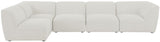 Miramar Modular Sectional: Luxurious Cream Linen Upholstery for Ultimate Comfort and Style