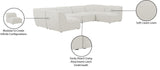 Miramar Modular Sectional: Luxurious Cream Linen Upholstery for Ultimate Comfort and Style