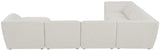 Miramar Modular Sectional: Luxurious Cream Linen Upholstery for Ultimate Comfort and Style