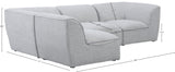 Miramar Modular Sectional Sofa - Soft Cream Linen Upholstery, Contemporary Design for Stylish Comfort