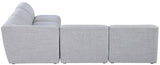 Miramar Modular Sectional Sofa - Soft Cream Linen Upholstery, Contemporary Design for Stylish Comfort