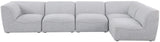 Miramar Modular Sectional Sofa - Soft Cream Linen Upholstery, Contemporary Design for Stylish Comfort