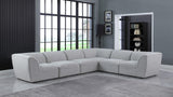 Miramar Modular Sectional Sofa - Soft Cream Linen Upholstery, Contemporary Design for Stylish Comfort