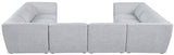 Miramar Modular Sectional Sofa - Soft Cream Linen Upholstery, Contemporary Design for Stylish Comfort