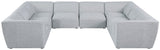 Miramar Modular Sectional Sofa - Soft Cream Linen Upholstery, Contemporary Design for Stylish Comfort