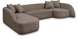 Rita 3-Piece Sectional Sofa - Cozy Fabric Living Room Furniture for Movie Nights and Relaxation
