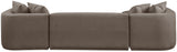 Rita 3-Piece Sectional Sofa - Cozy Fabric Living Room Furniture for Movie Nights and Relaxation
