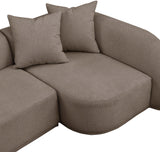 Rita 3-Piece Sectional Sofa - Cozy Fabric Living Room Furniture for Movie Nights and Relaxation