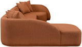Rita 3-Piece Sectional Sofa - Cozy Fabric Living Room Furniture for Movie Nights and Relaxation