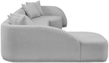 Rita 3-Piece Sectional Sofa - Cozy Fabric Living Room Furniture for Movie Nights and Relaxation