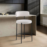Beacon - Boucle Fabric Stool (Set of 2)