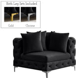 Tremblay Contemporary Corner Chair with Deep Button Tufting and Modular Design for Modern Spaces