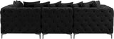 Tremblay Modular Sofa with Luxurious Velvet, Deep Button Tufting & Customizable Gold Chrome Legs