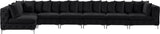 Tremblay Velvet Modular Sectional Sofa - Stylish Deep Button Tufting & Gold Chrome Legs Included