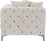 Tremblay Contemporary Corner Chair with Deep Button Tufting and Modular Design for Modern Spaces