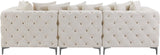 Tremblay Modular Sofa with Luxurious Velvet, Deep Button Tufting & Customizable Gold Chrome Legs