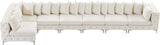 Tremblay Velvet Modular Sectional Sofa with Deep Button Tufting and Stylish Gold & Chrome Legs