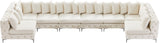 Tremblay Velvet Modular Sectional Sofa with Deep Button Tufting and Stylish Gold & Chrome Legs