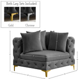 Tremblay Contemporary Corner Chair with Deep Button Tufting and Modular Design for Modern Spaces