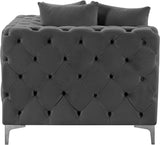 Tremblay Contemporary Corner Chair with Deep Button Tufting and Modular Design for Modern Spaces
