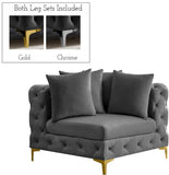 Tremblay Contemporary Corner Chair with Deep Button Tufting and Modular Design for Modern Spaces