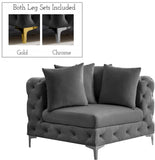 Tremblay Contemporary Corner Chair with Deep Button Tufting and Modular Design for Modern Spaces