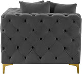 Tremblay Contemporary Corner Chair with Deep Button Tufting and Modular Design for Modern Spaces