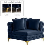 Tremblay Contemporary Corner Chair with Deep Button Tufting and Modular Design for Modern Spaces