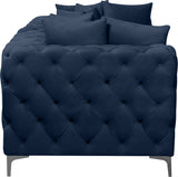 Tremblay Modular Sofa with Luxurious Velvet, Deep Button Tufting & Customizable Gold Chrome Legs